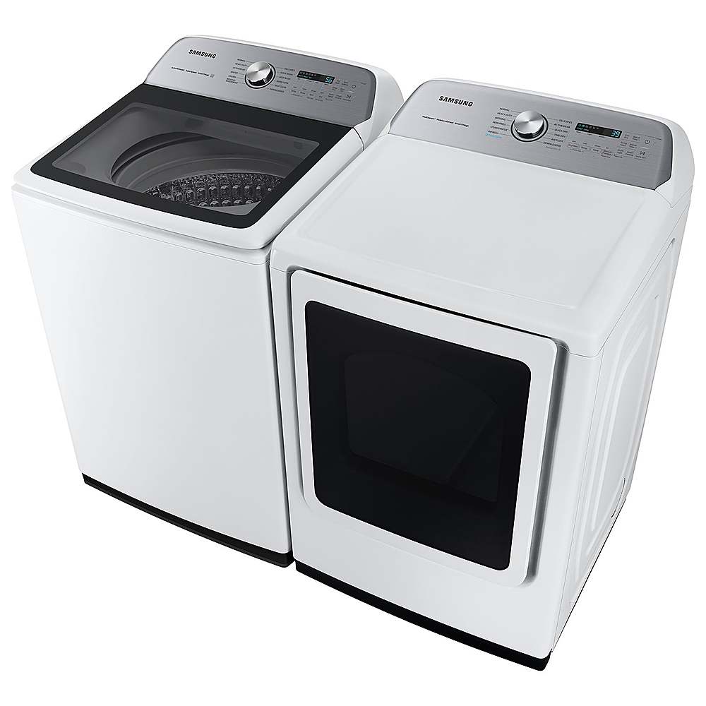 Alt View 23. Samsung - 5.1 Cu. Ft. High-Efficiency Smart Top Load Washer with ActiveWave Agitator - White.