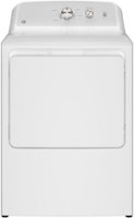 GE - 7.2 Cu. Ft. Electric Dryer with Long Venting up to 120 Ft. - White with Silver Matte - Front_Zoom