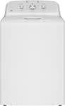 GE - 4.3 Cu. Ft. High-Efficiency Top Load Washer with Cold Plus - White with Silver Matte
