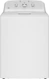 GE - 4.3 Cu. Ft. High-Efficiency Top Load Washer with Cold Plus - White with Silver Matte