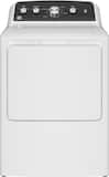 GE - 7.2 Cu. Ft. Electric Dryer with Long Venting up to 120 Ft - White with Matte Black