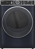 GE Profile - 7.8 Cu. Ft. Stackable Smart Electric Dryer with Steam and Sanitize Cycle - Sapphire Blue