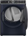 Alt View Zoom 12. GE Profile - 7.8 Cu. Ft. Stackable Smart Electric Dryer with Steam and Sanitize Cycle - Saphire Blue.