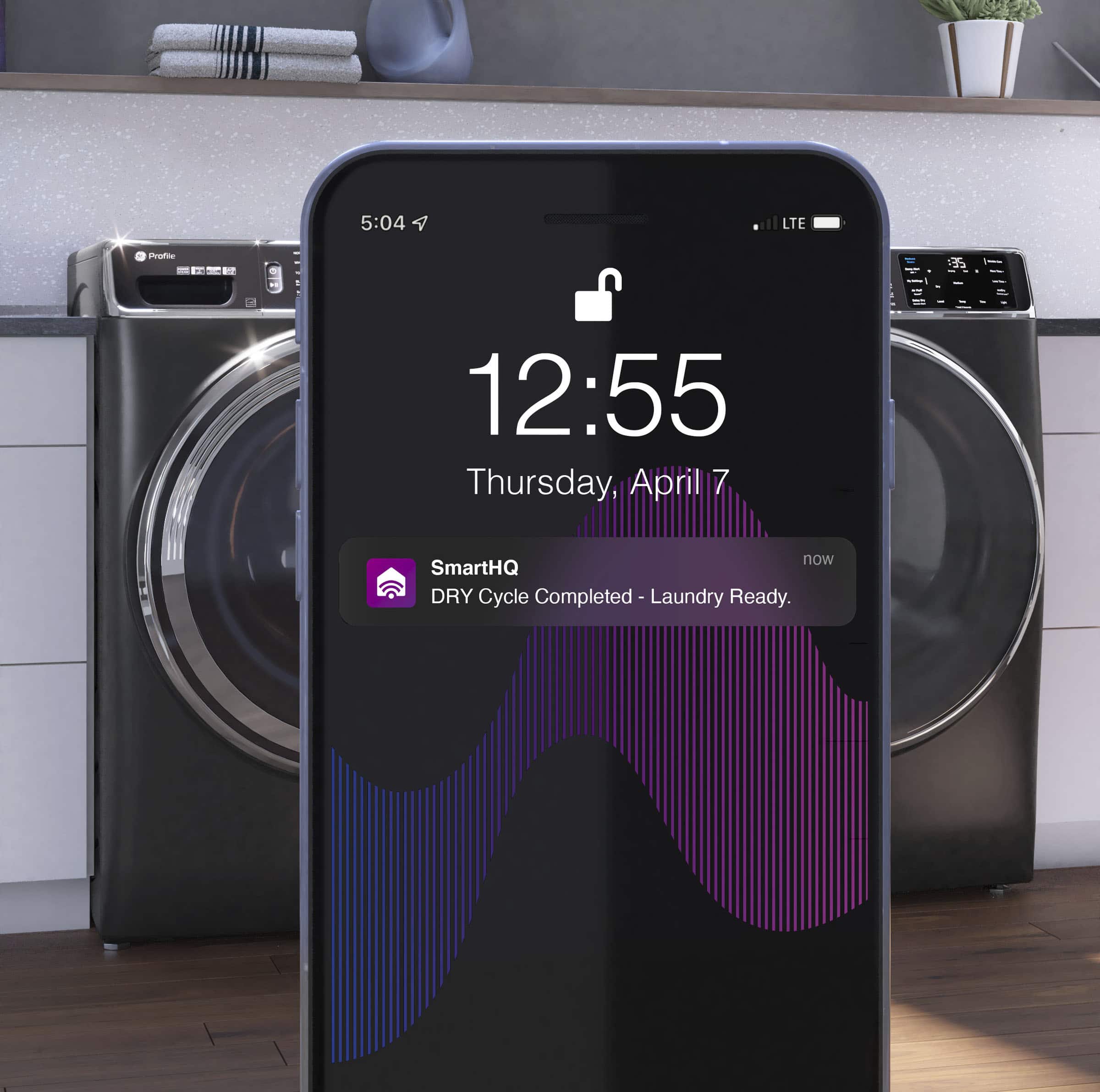 Alt View 13. GE Profile - 7.8 Cu. Ft. Stackable Smart Electric Dryer with Steam and Sanitize Cycle - Sapphire Blue.