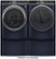 Alt View Zoom 18. GE Profile - 7.8 Cu. Ft. Stackable Smart Electric Dryer with Steam and Sanitize Cycle - Saphire Blue.