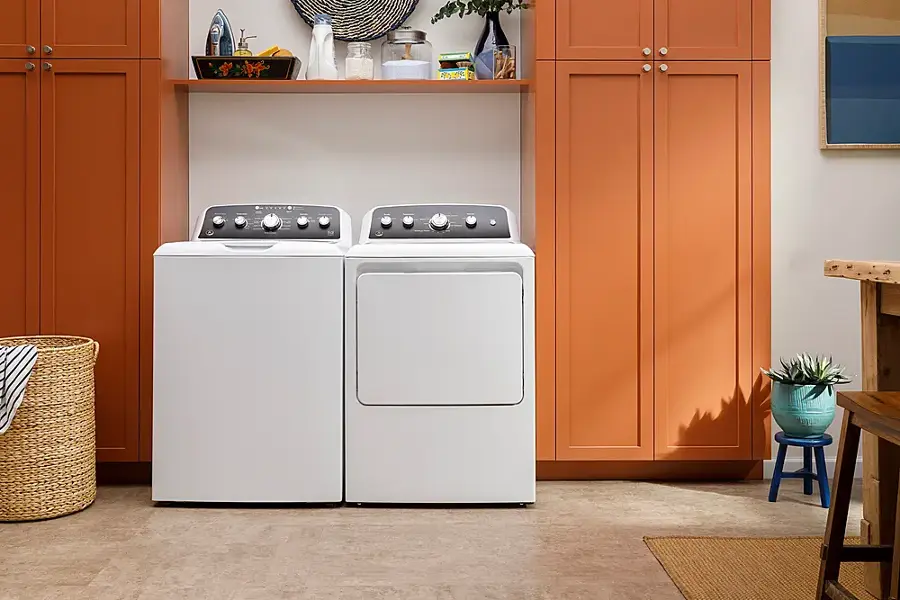 Alt View 13. GE - 7.2 Cu. Ft. Electric Dryer with Spanish Control Panel - White with Matte Black.