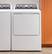 Alt View 17. GE - 7.2 Cu. Ft. Gas Dryer with Spanish Control Panel - White with Matte Black.