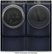 Alt View Zoom 18. GE Profile - 7.8 Cu. Ft. Stackable Smart Gas Dryer with Steam and Washer Link - Saphire Blue.