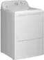 Angle. GE - 7.2 Cu. Ft. Gas Dryer with Long Venting up to 120 Ft. - White with Silver Matte.