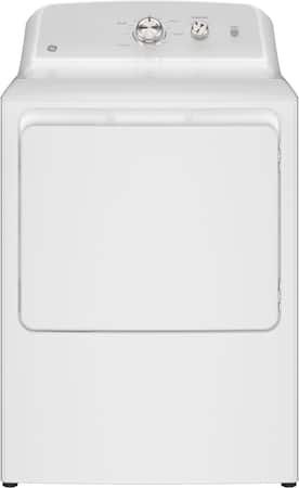 GE - 7.2 Cu. Ft. Gas Dryer with Long Venting up to 120 Ft - White with Silver Matte