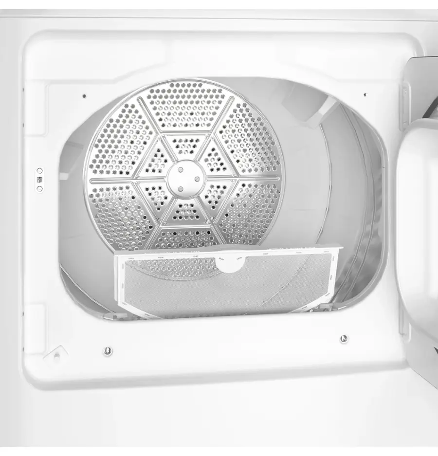 Alt View 13. GE - 7.2 Cu. Ft. Gas Dryer with Long Venting up to 120 Ft. - White with Silver Matte.