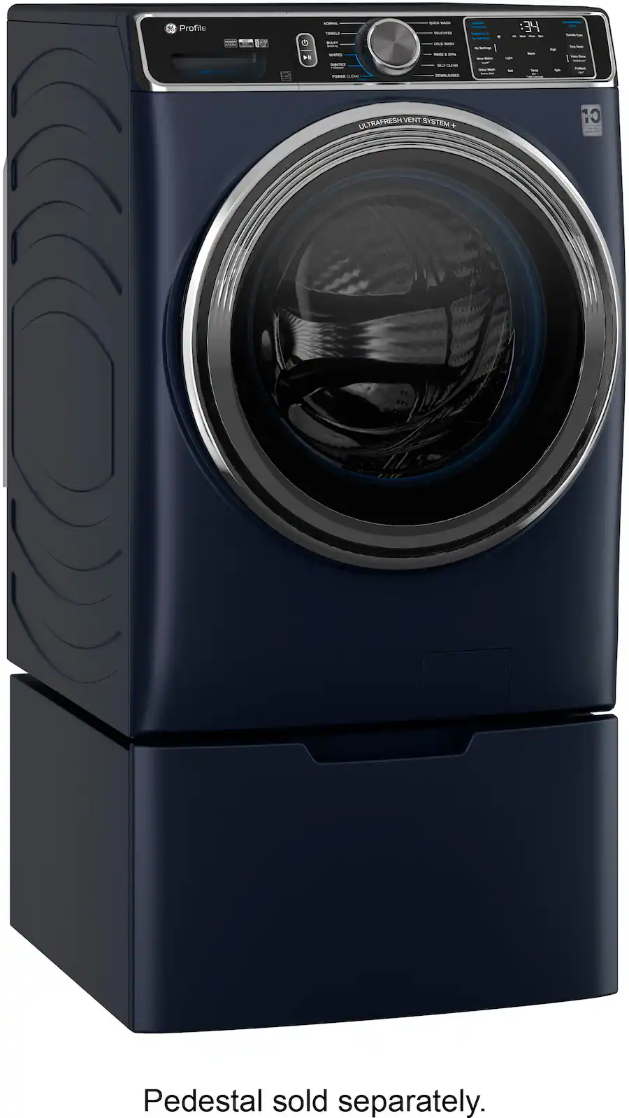 GE Profile 5.3 Cu. Ft. High Efficiency Stackable Smart Front Load ...