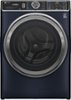 GE Profile - 5.3 Cu. Ft. Stackable Smart Front Load Washer with Steam and UltraFresh Vent System+ With OdorBlock - Sapphire Blue