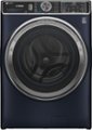 Front Zoom. GE Profile - 5.3 Cu. Ft. Stackable Smart Front Load Washer with Steam and UltraFresh Vent System+ With OdorBlock - Saphire Blue.