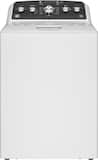 GE - 4.5 Cu. Ft. High-Efficiency Top Load Washer with Deep Fill and Cold Plus - White with Matte Black