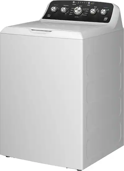 GE - 4.5 Cu. Ft. High-Efficiency Top Load Washer with Wash Boost - White with Black Matte