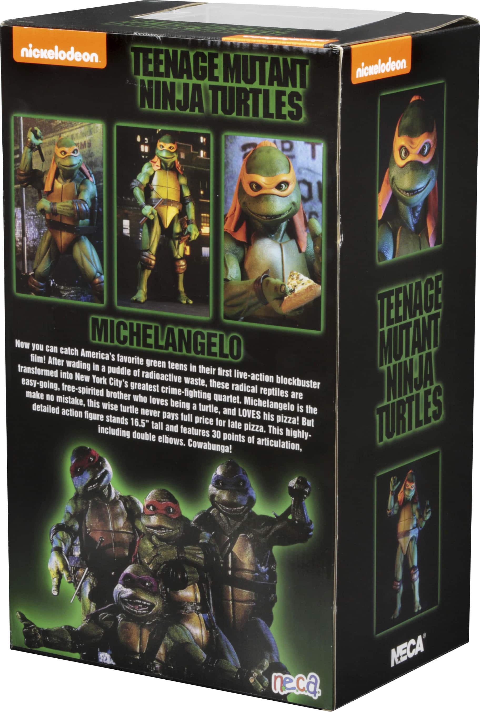 Alt View 11. NECA - Teenage Mutant Ninja Turtles 1/4 Scale Action Figure - Michelangelo (1990 Movie).