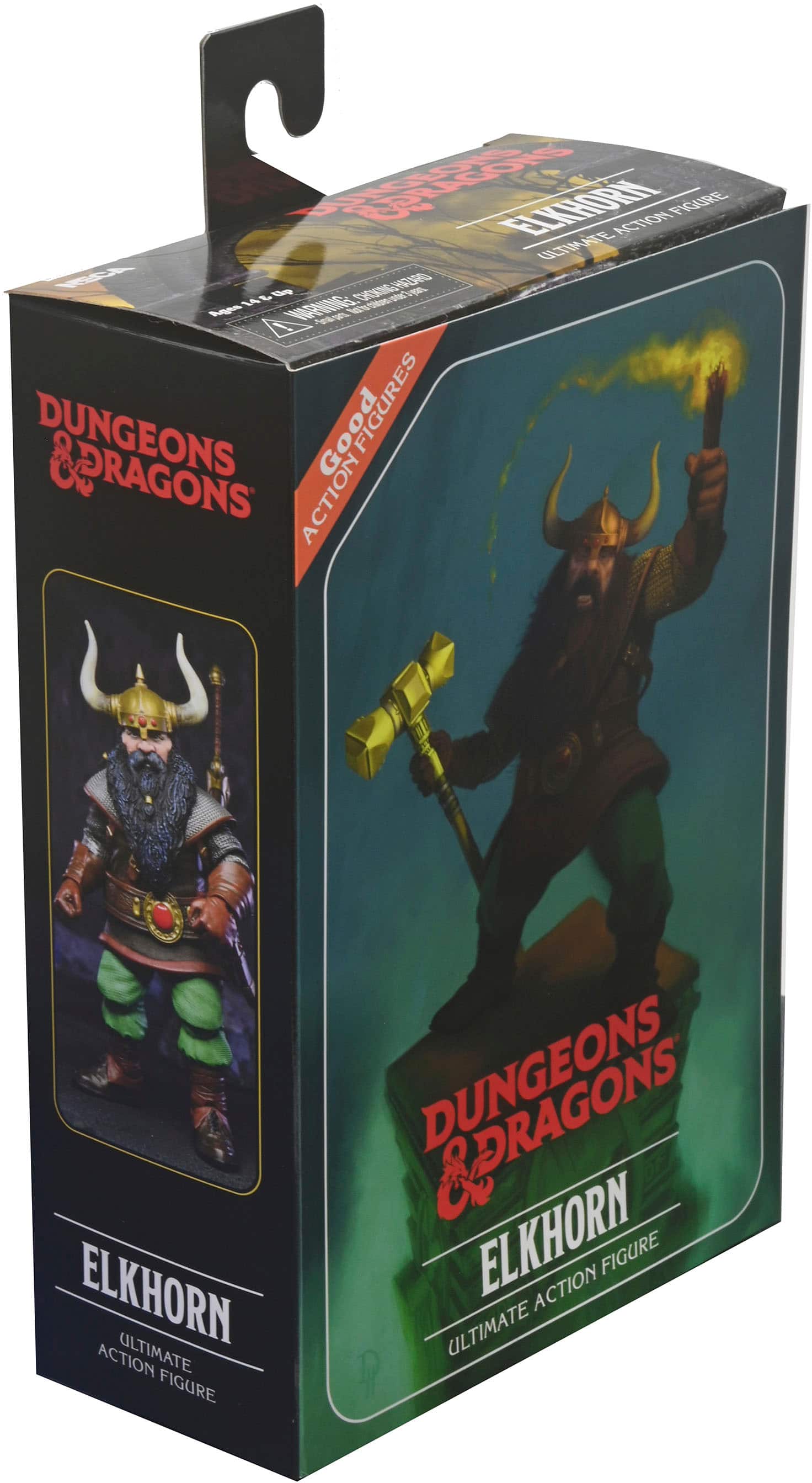 Alt View 13. NECA - Dungeons & Dragons - 7” Scale Action Figure - Ultimate Elkhorn the Good Dwarf Fighter.