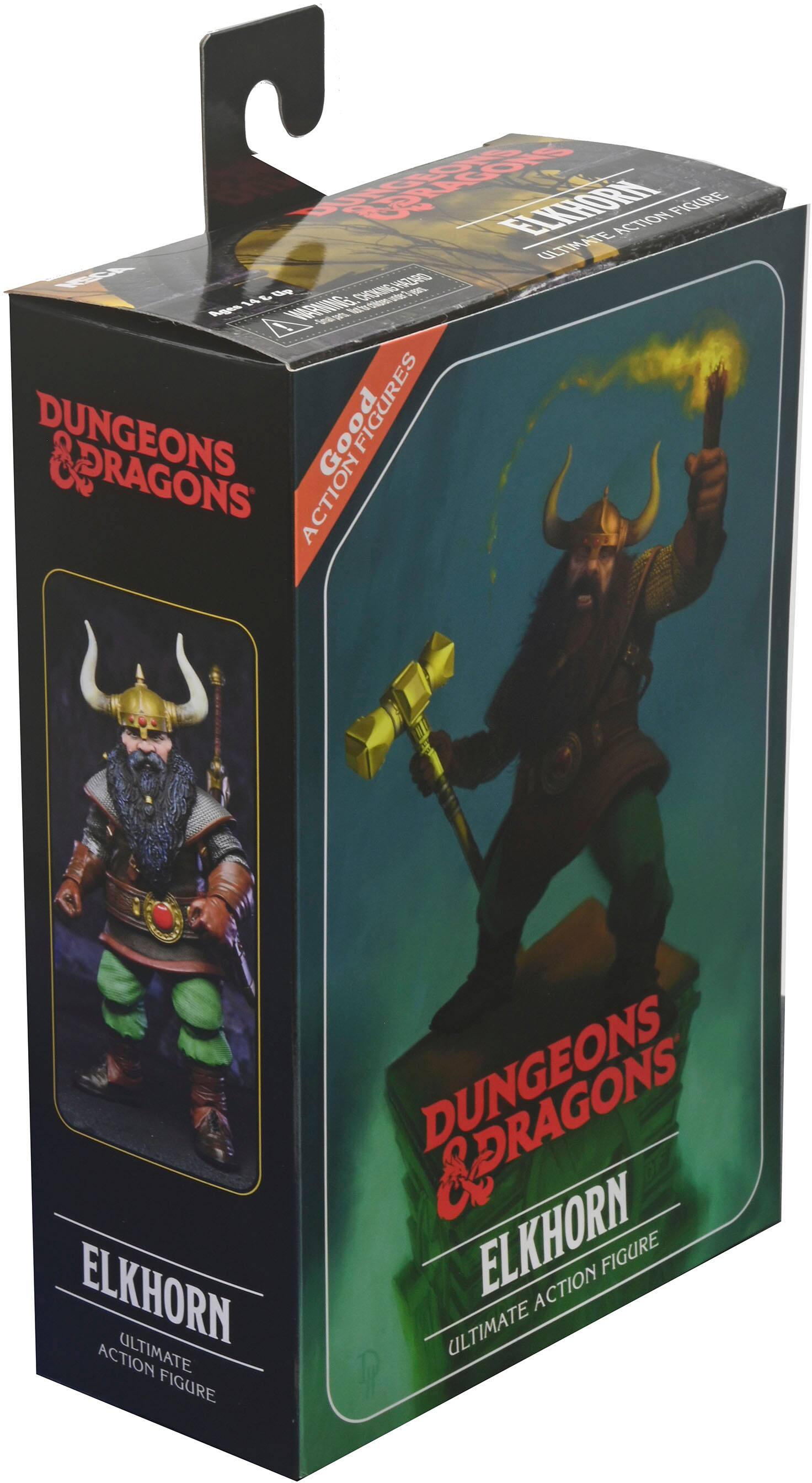 Alt View 13. NECA - Dungeons & Dragons - 7” Scale Action Figure - Ultimate Elkhorn the Good Dwarf Fighter.