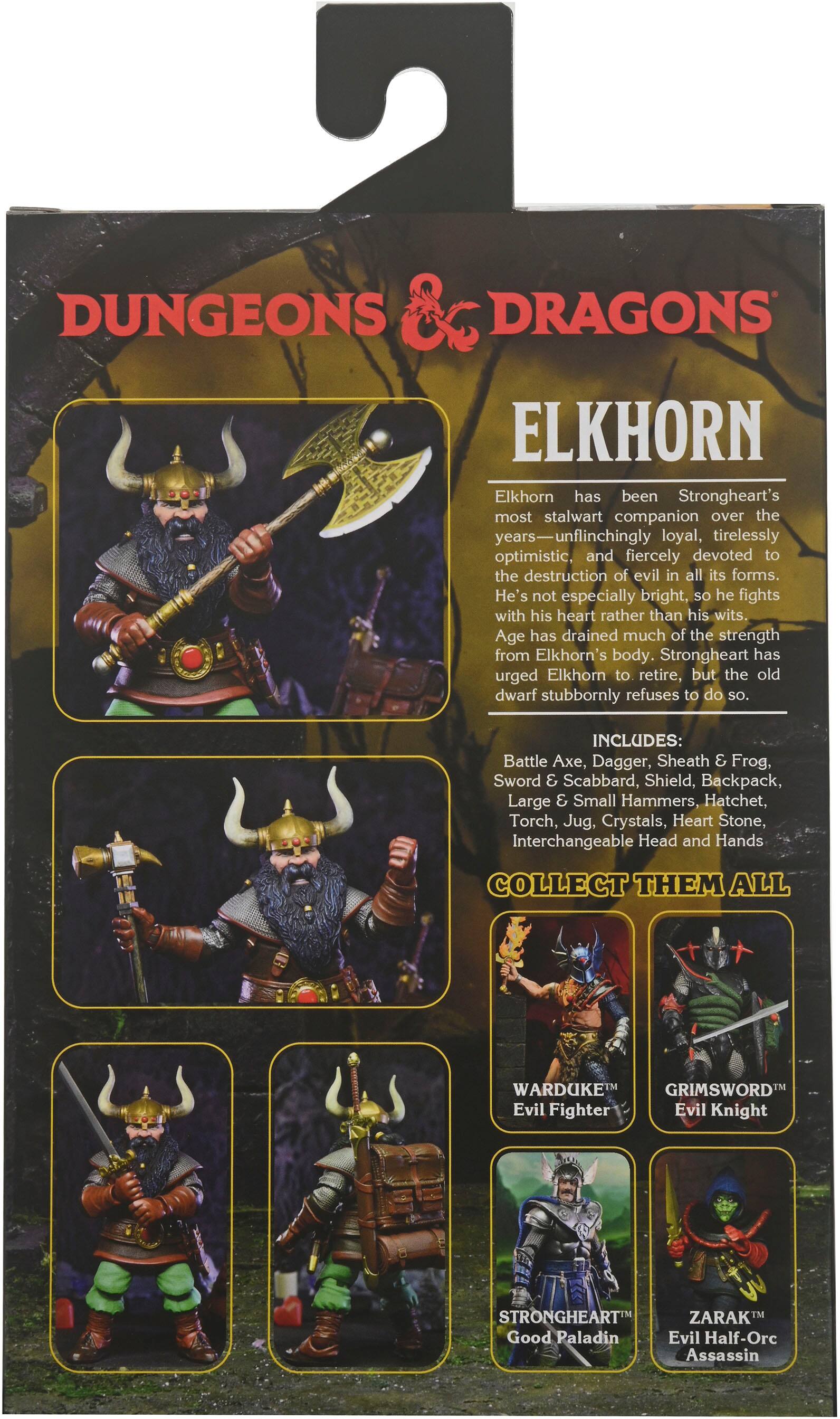 Alt View 11. NECA - Dungeons & Dragons - 7” Scale Action Figure - Ultimate Elkhorn the Good Dwarf Fighter.