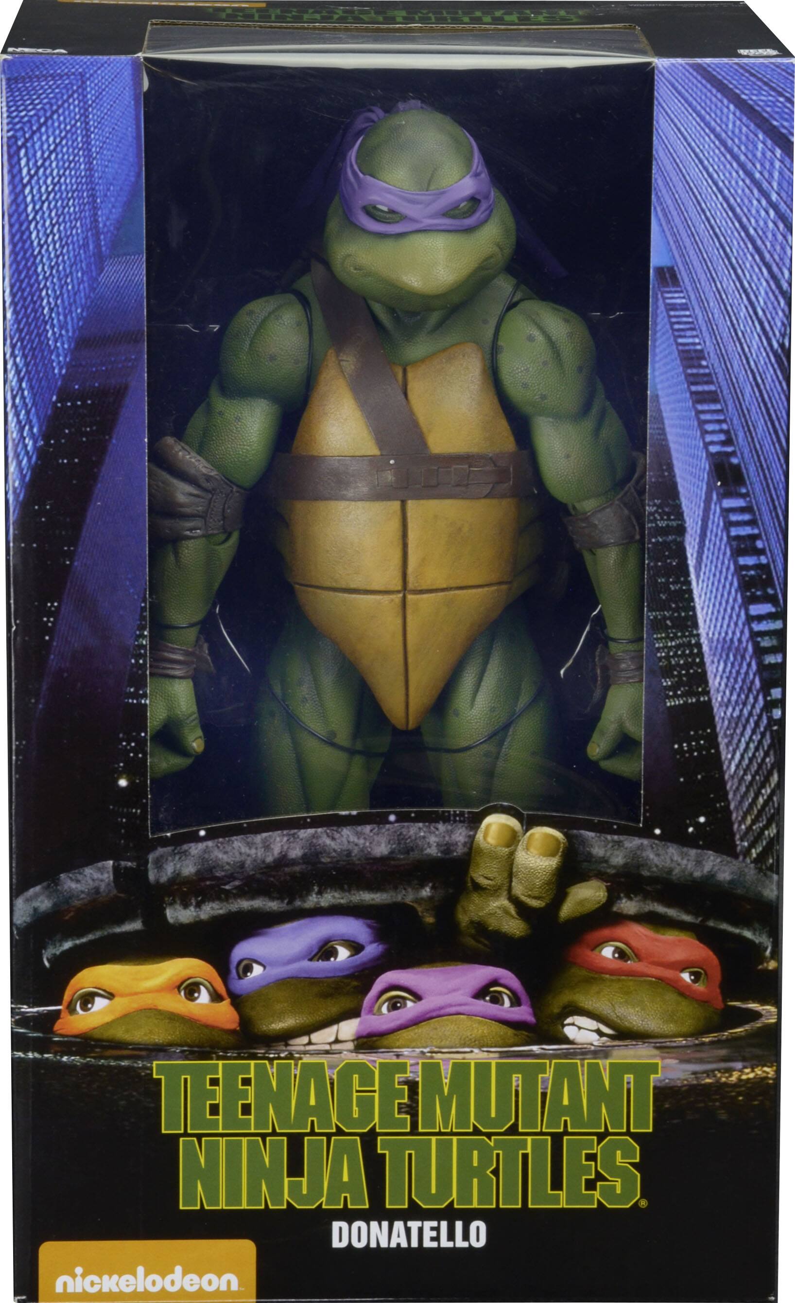 Left. NECA - Teenage Mutant Ninja Turtles  1/4 Scale Action Figure - Donatello (1990 Movie).