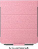 Amazon - Kindle Scribe Fabric Folio Cover with Magnetic Attach (for Kindle Scribe) - Wild Rose - Front_Zoom