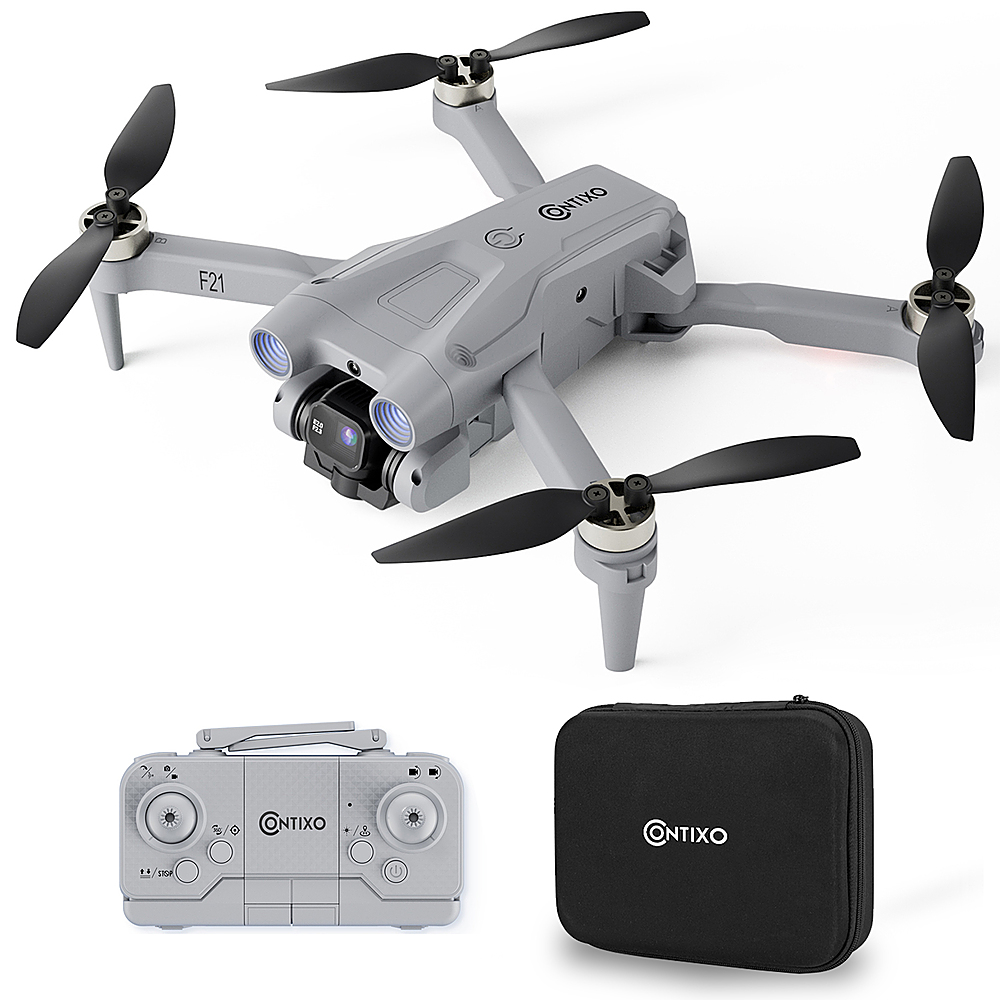 Contixo - F21 Foldable 1080p RC Drone - Gray