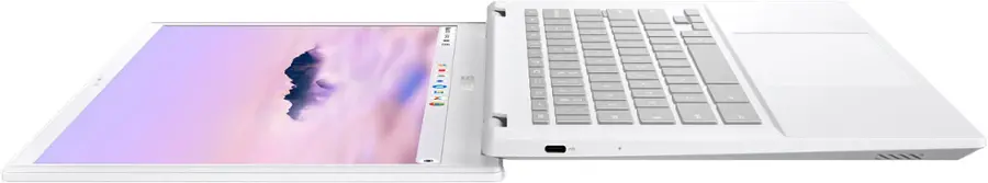 Alt View 10. ASUS - ASUS Chromebook Plus CX3402 14" Laptop with Google AI - Intel Core i5 1335U - 8GB Memory - 128GB SSD - Pearl White.