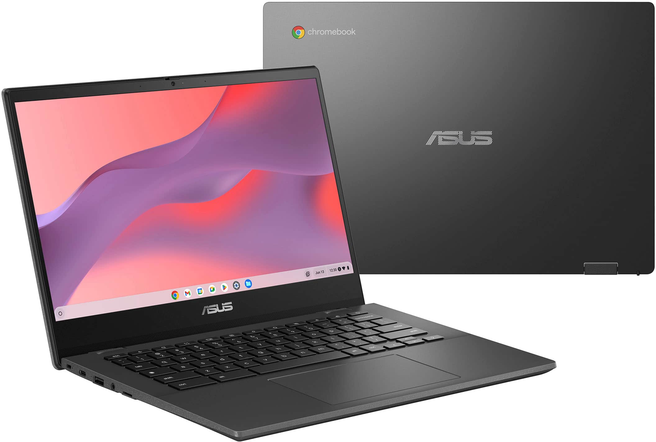Alt View 21. ASUS - ASUS Chromebook CM1402 14" Laptop - MediaTek Kompanio 520 - 4GB Memory - 64GB eMMC - Gravity Gray.