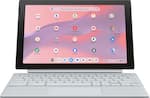 Front. ASUS - ASUS Chromebook Detachable CM3001 10.5" Laptop - MediaTek Kompanio 520 - 4GB Memory - 64GB eMMC - Fog Silver.