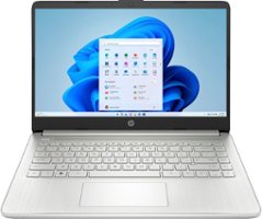 HP - 14" Laptop - Intel Pentium Silver - 4GB LPDDR5 Memory - 128GB SSD - Natural Silver - Front_Zoom