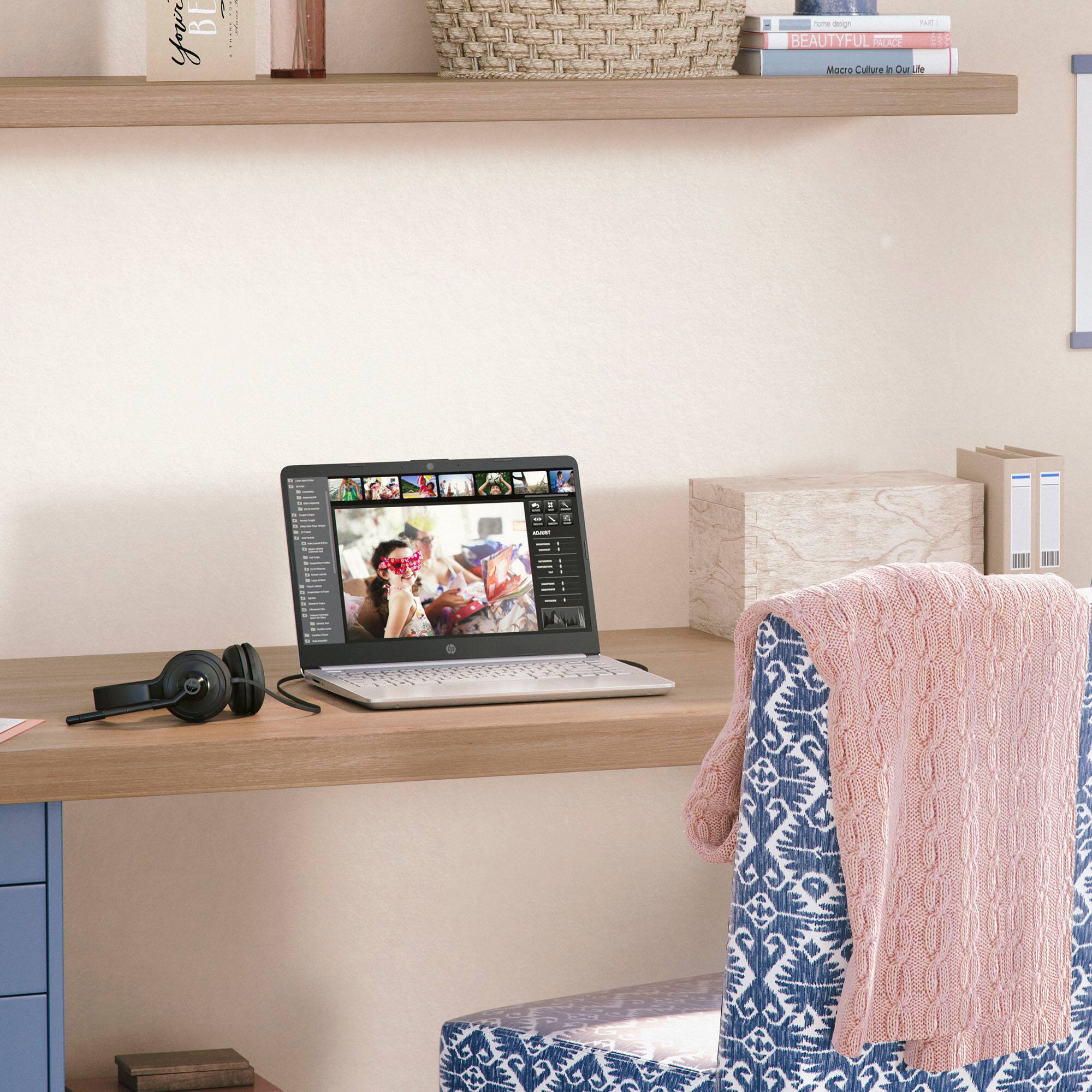 Zoom in on Alt View Zoom 12. HP - 14" Laptop - Intel Pentium Silver - 4GB Memory - 128GB SSD - Natural Silver.