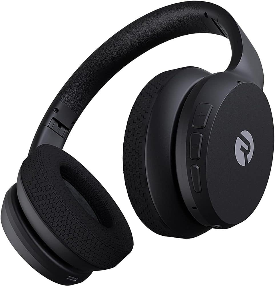 Front. Raycon - The Fitness Over-the-Ear True Wireless Headphones - Black.