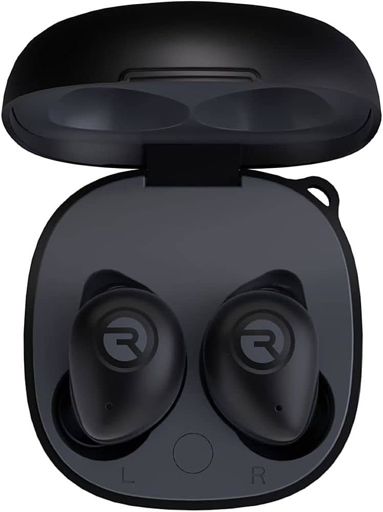Raycon - The Fitness True Wireless Noise Cancelling In-Ear Earbuds - Black - Front_Zoom