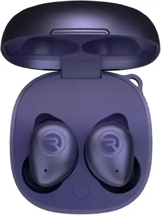 Front. Raycon - The Fitness True Wireless Noise Cancelling In-Ear Earbuds - Purple.