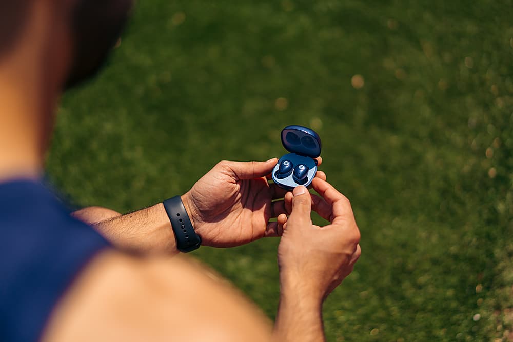 Alt View 13. Raycon - The Fitness True Wireless Noise Cancelling In-Ear Earbuds - Purple.