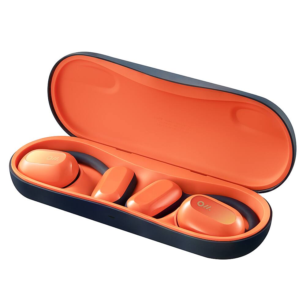 Alt View 11. Oladance - OWS 2 Wearable Stereo True Wireless Open Ear Headphones - Martian Orange.