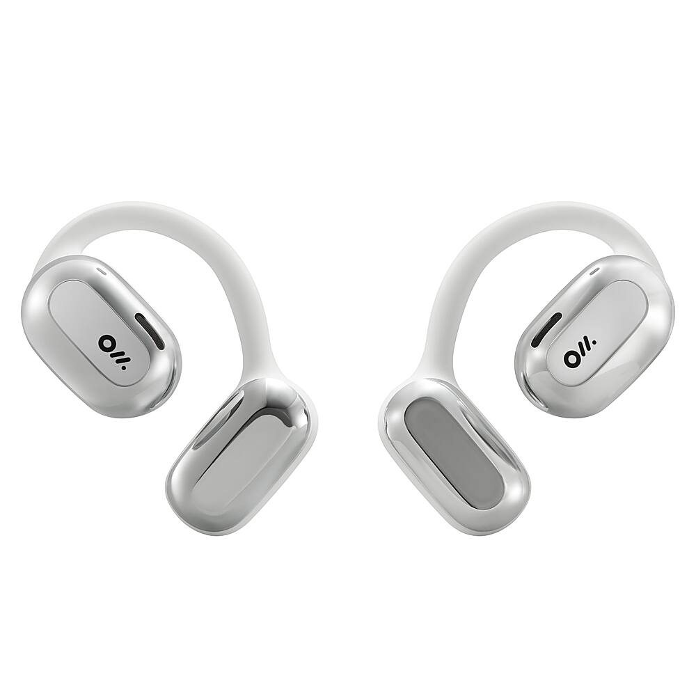 Angle. Oladance - OWS 2 Wearable Stereo True Wireless Open Ear Headphones - Space Silver.