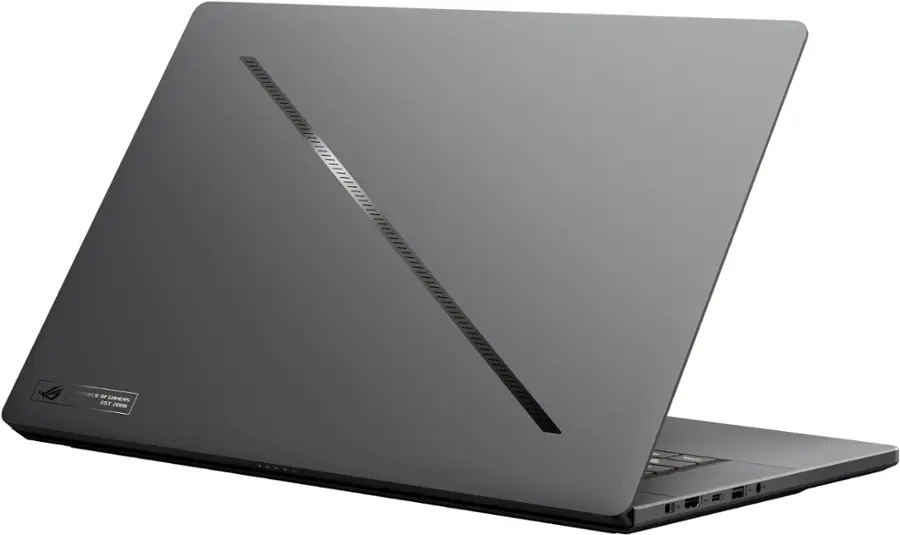 Alt View 3. ASUS - ROG Zephyrus G16 16" OLED 240Hz Gaming Laptop - Intel Core Ultra 9 - 16GB LPDDR5X - NVIDIA GeForce RTX 4070 - 1TB SSD - Eclipse Gray.