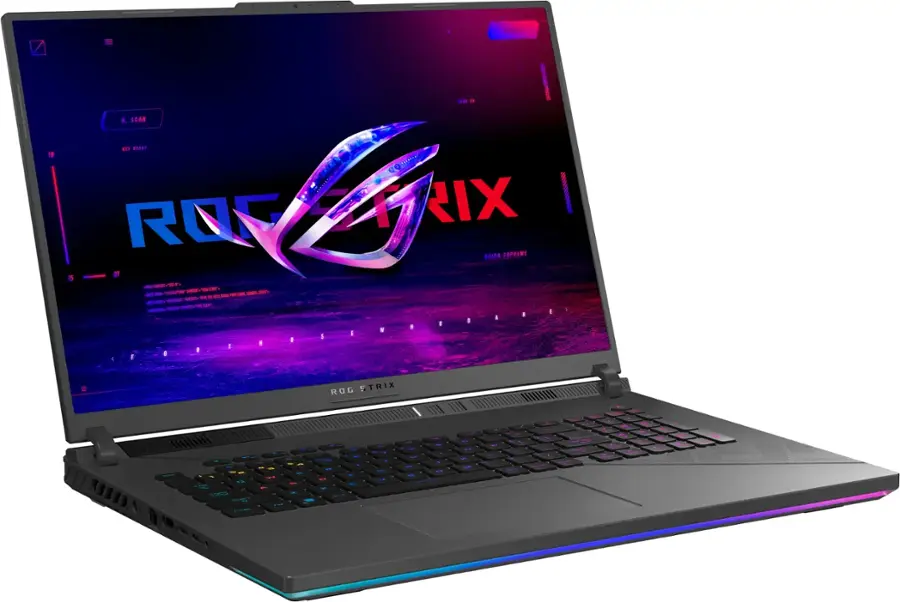 Alt View 1. ASUS - ROG Strix 18" 240Hz Gaming Laptop QHD-Intel 14th Gen Core i9 with 32GB Memory-NVIDIA GeForce RTX 4080-2TB SSD - Eclipse Grey.