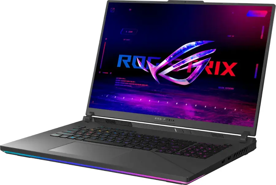 Alt View 3. ASUS - ROG Strix 18" 240Hz Gaming Laptop QHD-Intel 14th Gen Core i9 with 32GB Memory-NVIDIA GeForce RTX 4080-2TB SSD - Eclipse Grey.