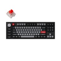 Keychron - Q3 Pro Red Switch Mechanical Keyboard Mac or PC - Black - Front_Zoom
