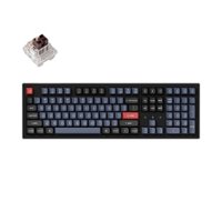 Keychron - K10 Red Switch Mechanical Keyboard Mac or PC - Black - Front_Zoom