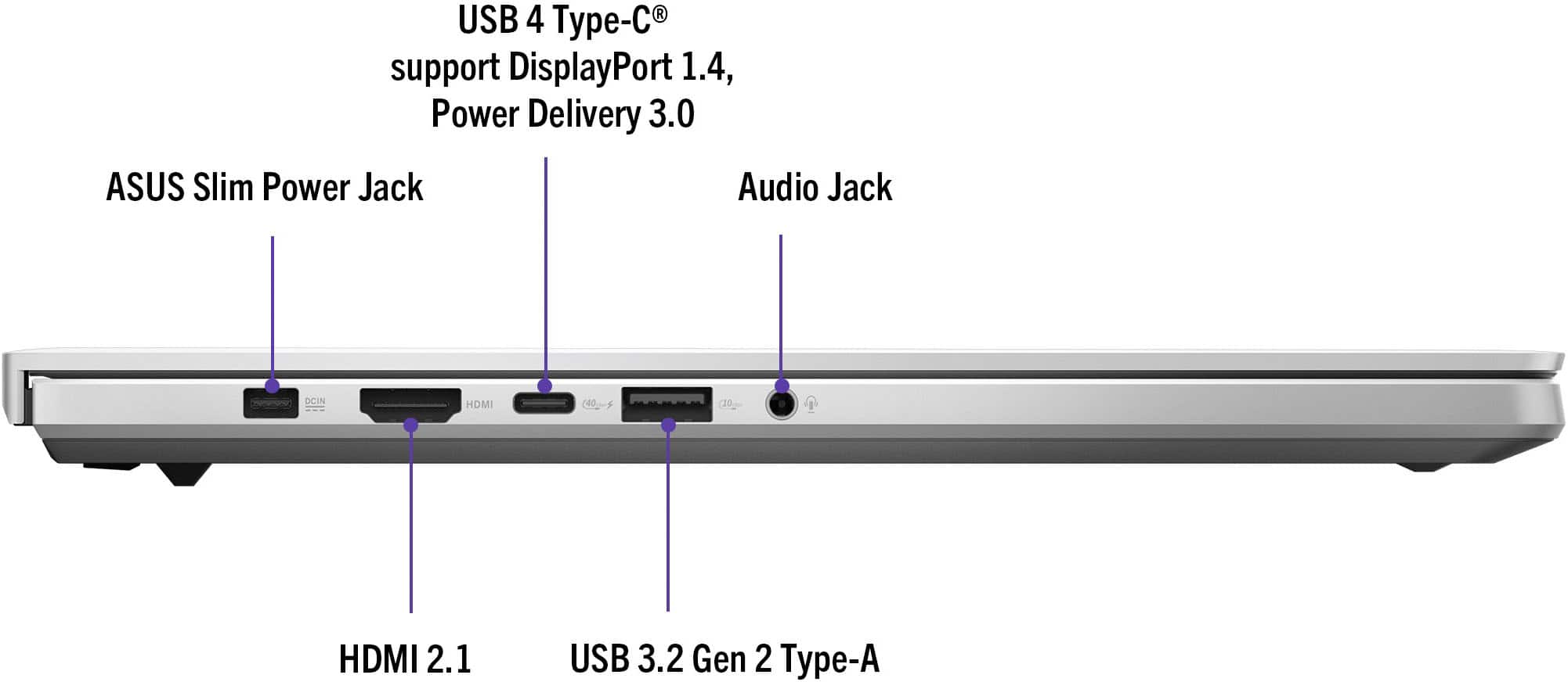 Alt View 11. ASUS - ROG Zephyrus G14 14" OLED 3K 120Hz Gaming Laptop - AMD Ryzen 9 8945HS - 16GB LPDDR5X - NVIDIA GeForce RTX 4060 - 1TB SSD - Platinum White.