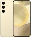 Front. Samsung - Galaxy S24 256GB (Unlocked) - Amber Yellow.
