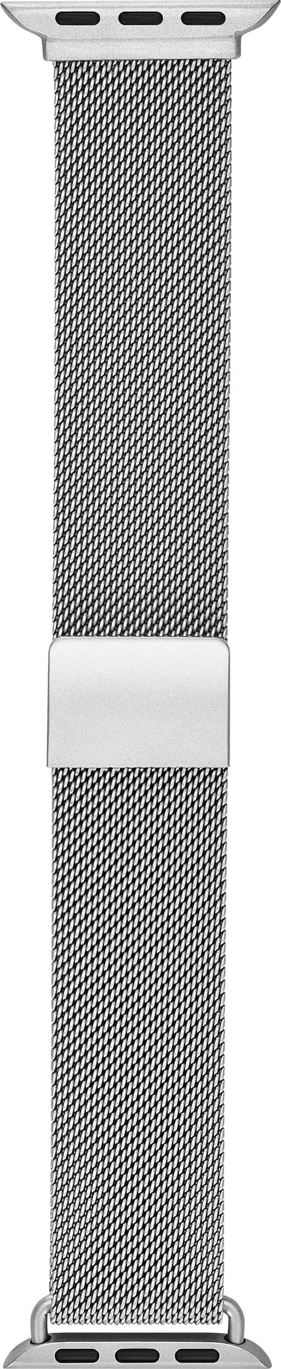 Alt View 13. Insignia™ - Stainless Steel Mesh Band for Apple Watch 38mm, 40mm, 41mm and SE - Silver.