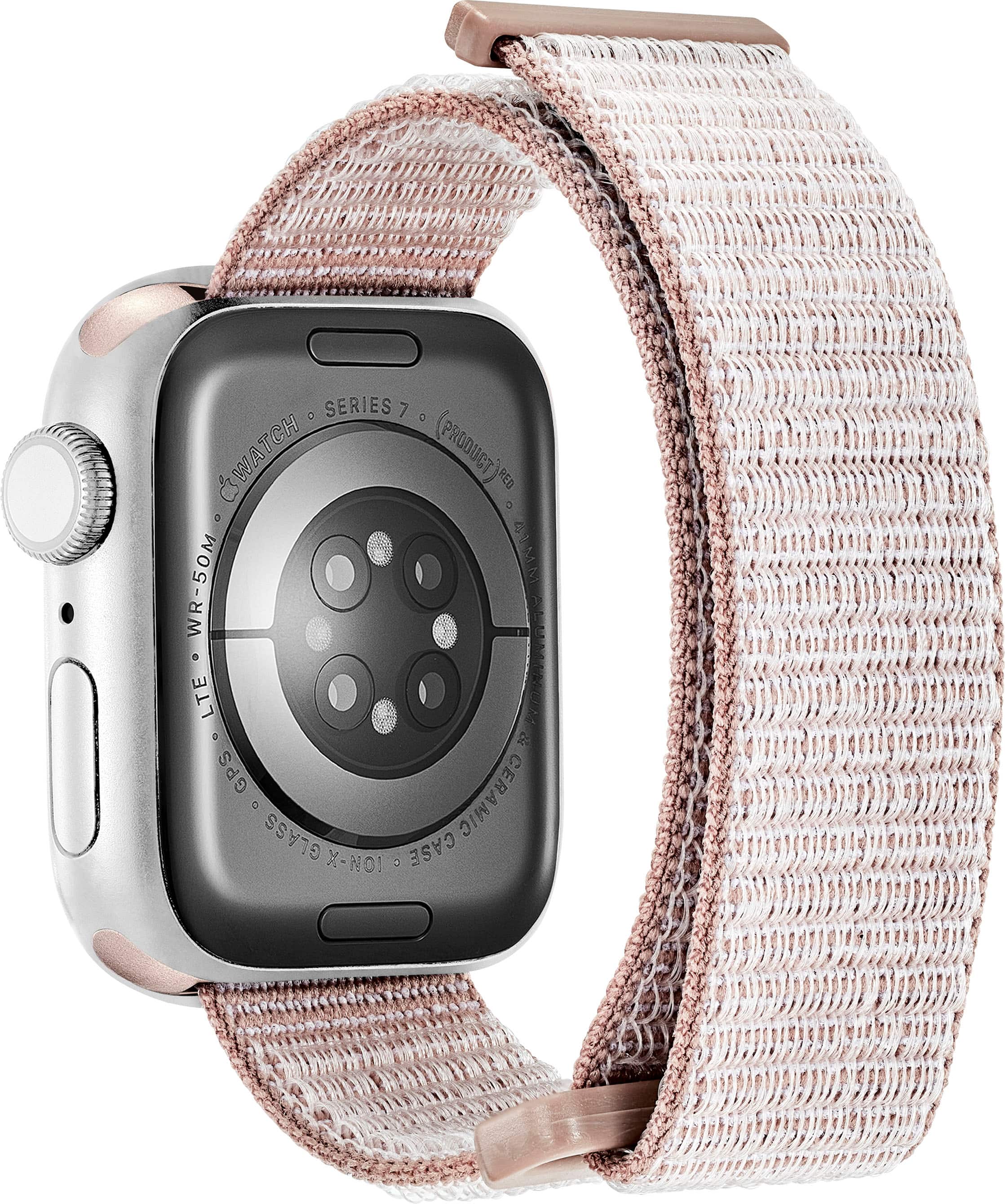 Alt View 12. Insignia™ - Active Nylon Band for Apple Watch 38mm, 40mm, 41mm and SE - Mauve.