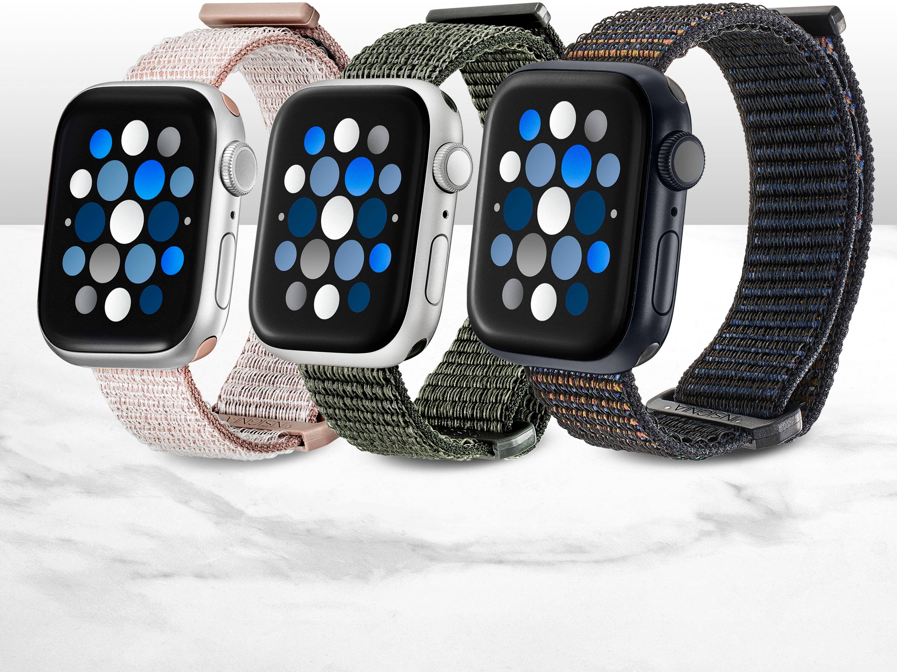 Alt View 17. Insignia™ - Active Nylon Band for Apple Watch 38mm, 40mm, 41mm and SE - Mauve.