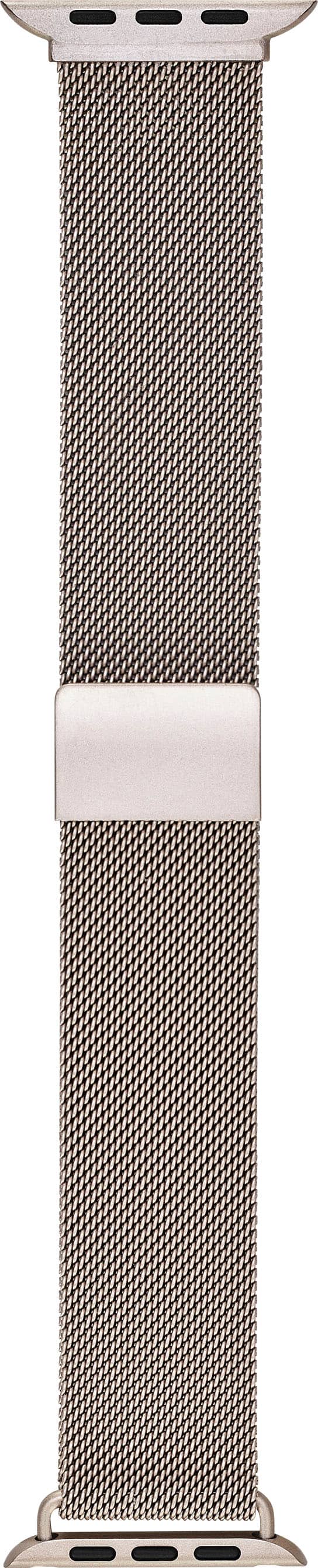 Alt View 13. Insignia™ - Stainless Steel Mesh Band for Apple Watch 42mm, 44mm, 45mm, 49mm, SE, Ultra and Ultra 2 49mm - Champagne.