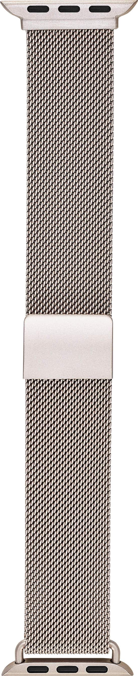 Alt View 13. Insignia™ - Stainless Steel Mesh Band for Apple Watch 38mm, 40mm, 41mm and SE - Champagne.